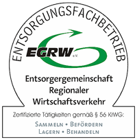 EGRW Zertifiziert Sammeln Befördern Lagern Behandeln